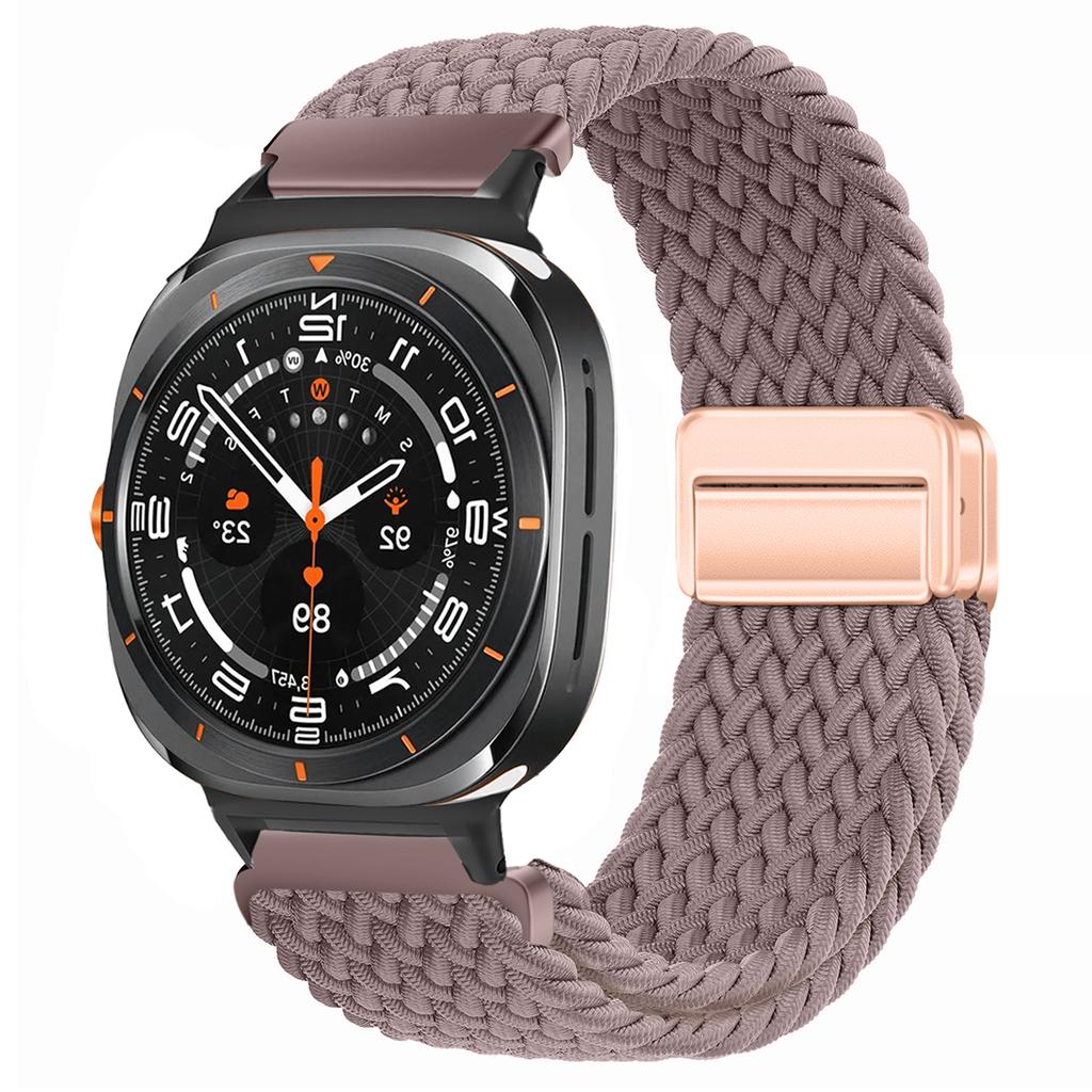 For Samsung Galaxy Watch 7 Ultra Strap 47mm Accessories Magnetic Nylon Braided sport Bracelet Correa Galaxy Watch 7 Ultra Band