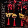 2026 Year Of The Horse Wall Hanging Ornament Car Interior Pendant  Year Red Gold Lucky Mascot Decoration Housewarming Gifts
