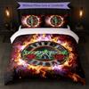 Guns N’ Roses Print 3Pcs Bedding Set Duvet Cover With Two Pillowcases Soft Bed Linen For Household Bedroom