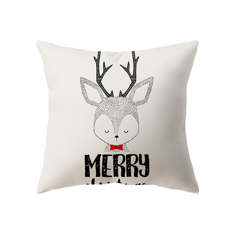 საშობაო თემა საშობაო დეკორაცია ბეჭდვის ნიმუში ბალიშის საფარი სახლის მისაღები ოთახის დივნის დეკორაცია ბალიშის გადასაფარებელი