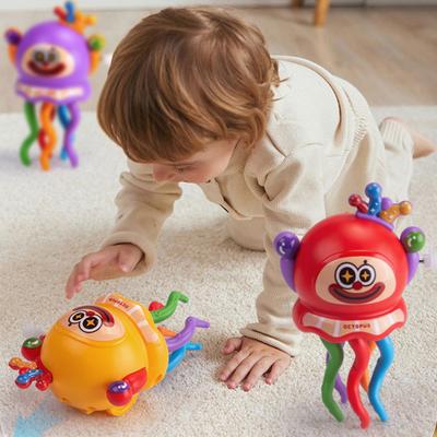 Kids Wind-up Dancing Octopus Toy Educational Clockwork Spring Octopus Toy Toddlers Boys Girls Interactive Crawling Cartoon Octopus Toy