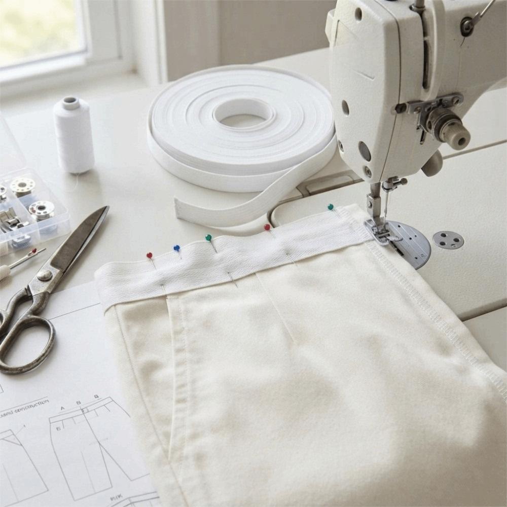 1pcs Double-Side Design Knit Elastic Band Thicken Material Sewing Elastic Cord For Sewing