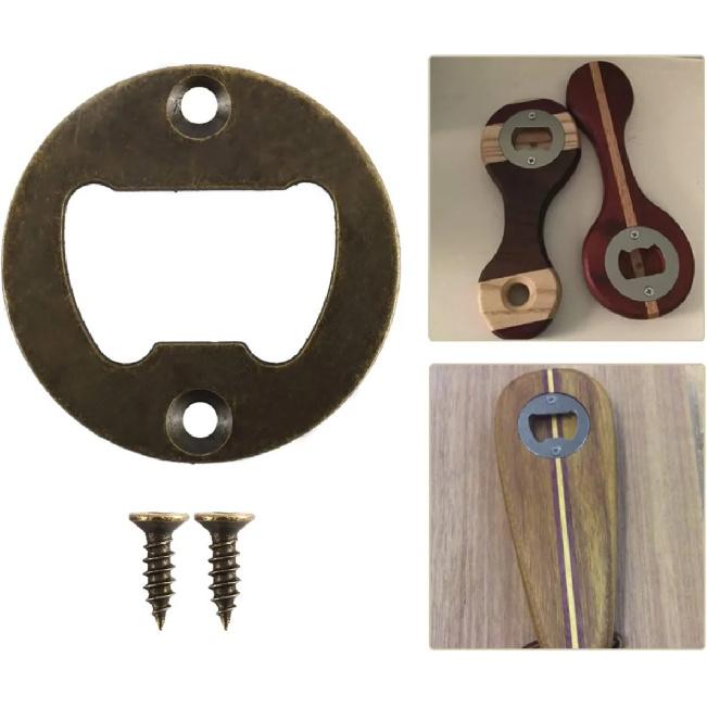Bottle Opener Insert Screw 40mm Round Iron Corn Beer Open Antique Bronze Silver fit for Bar/Home/Restaurant/Kitchen/Pub 6