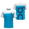 Summer Round Neck 3D Print Top Outdoor Fitness Sportswear Fashionable Casual Quick-drying Short Sleeved Men's T-shirts