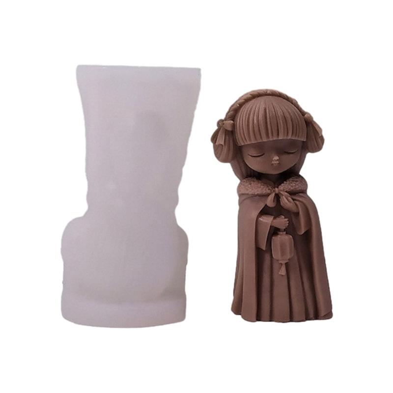 Little Girl Silicone Candle Mold Desktop Ornament DIY Crafts Epoxy Resin Molds