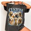 Custom Comfort Colors Vintage Bootleg Pet Shirt Pet Photo + Name Custom Dog Portrait Personalized Shirt Custom T Shirts Cat Shirt 90's Tee