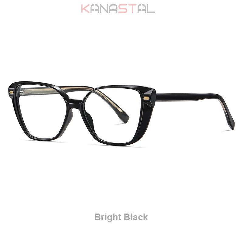 Women Cat Eye Reading Glasses Prescription Myopia Eyewear Blue Light Blocking Optical Lenses Computer Acetate Eyeglasses Frame