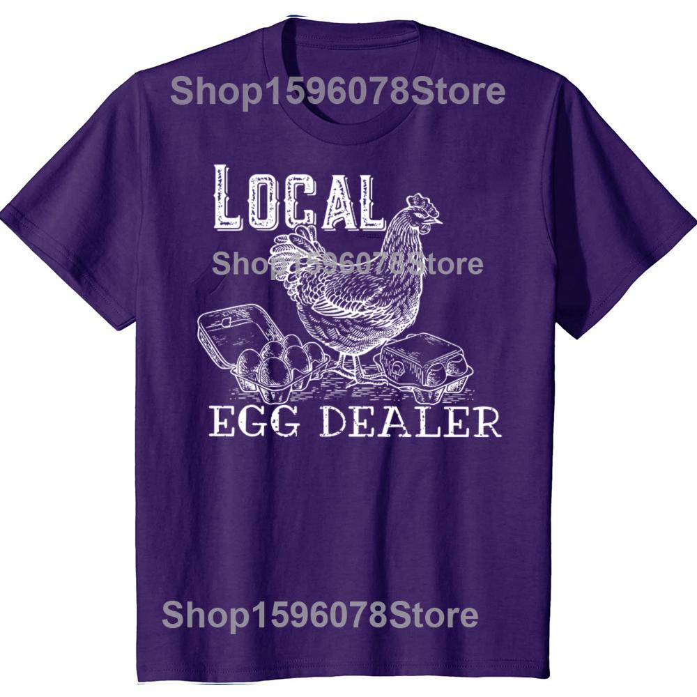 Funny Local Egg Dealers Chicken TShirt Chicken Lover Gift Graphic Tee Top Cool Farmer Apparel Novelty Gift Short Sleeve