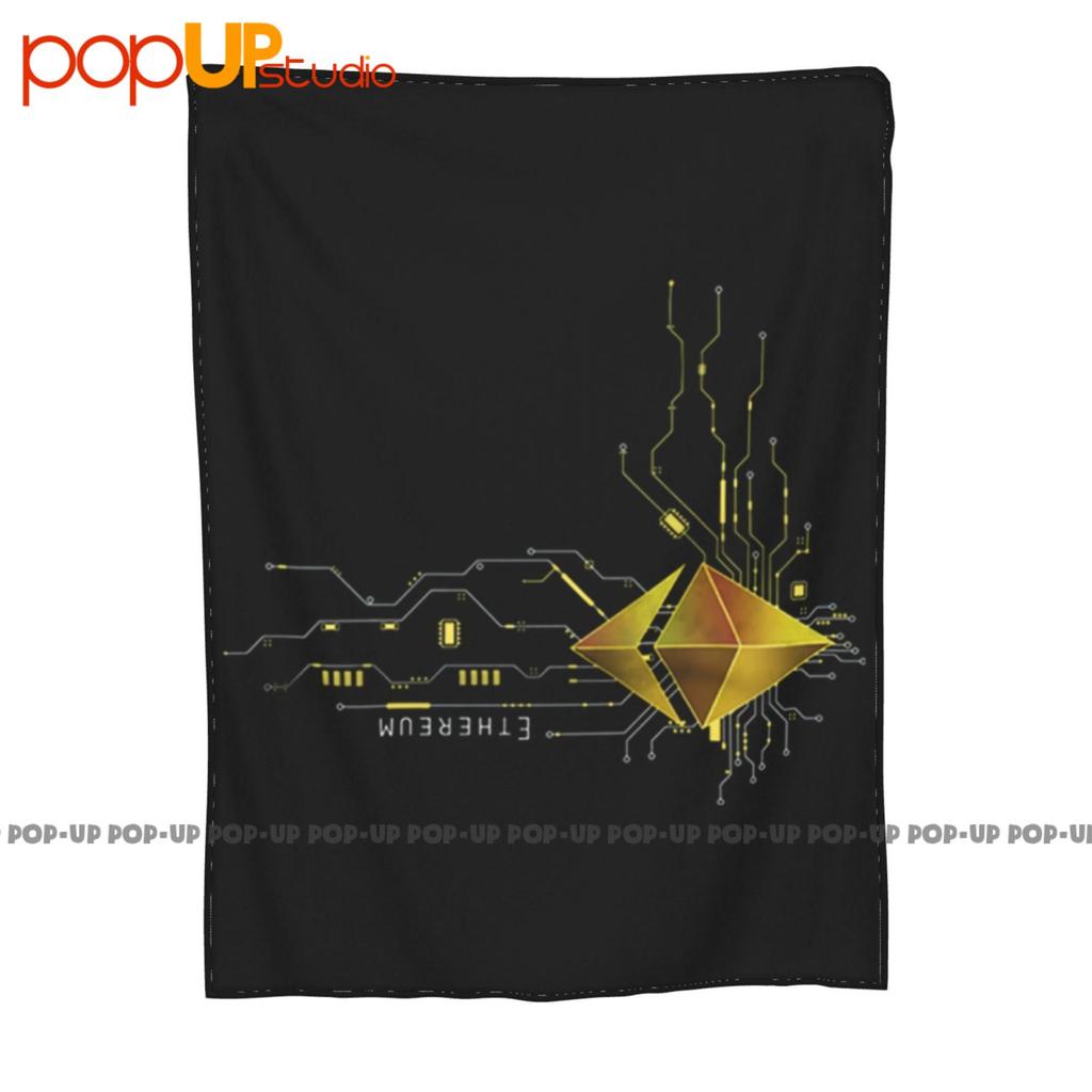 Ethereum Gold Eth Heart Ultra-Soft Blanket Quilt Winter Sofa Cover Bed Covers