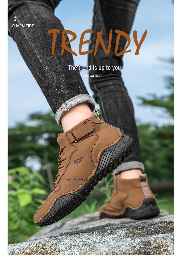 Men's High-Top Octopus Boots - Outdoor Sports and Casual Martin Style for Autumn/Winter