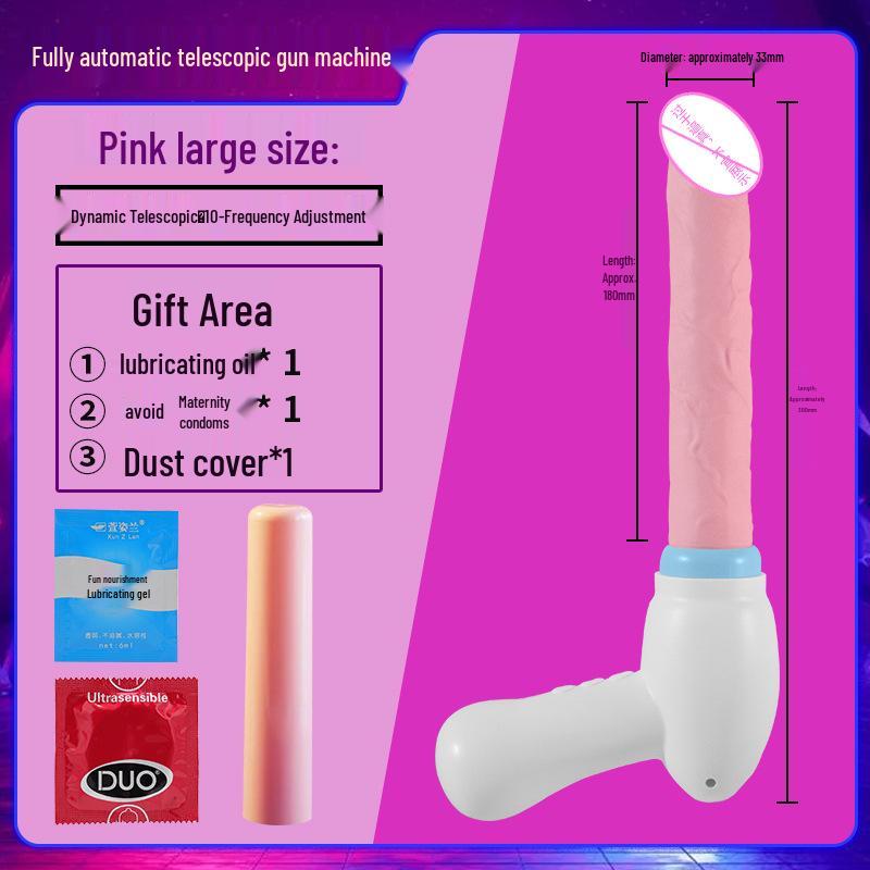 Women's Fully Automatic Retractable Vibrator - Electric Insertable Masturbator.