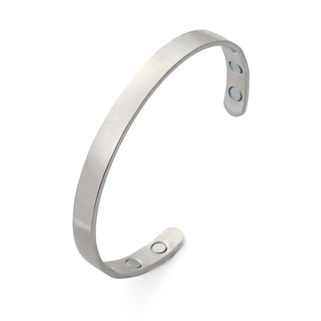 Magnetic Ancient Red Copper Brushed Opening Adjustable Bracelet Ring Spot Quick Delivery