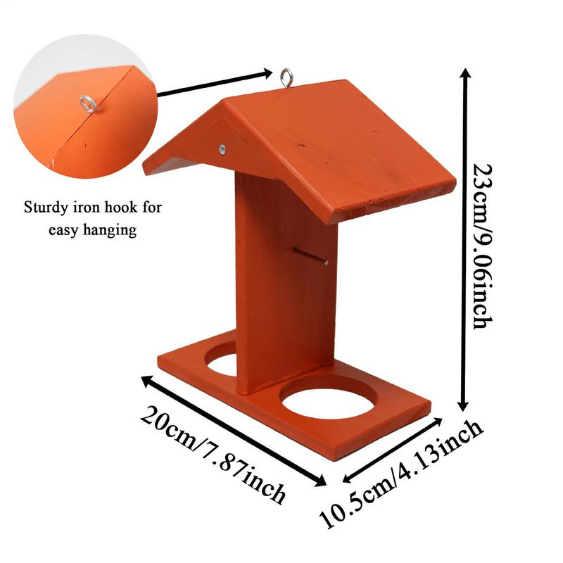 Bird Feeders For Outdoors Hangable Oriole Feeding Cups Weather Resistant Double Cups Bird Feeder For Garden Outdoors Patio Deck