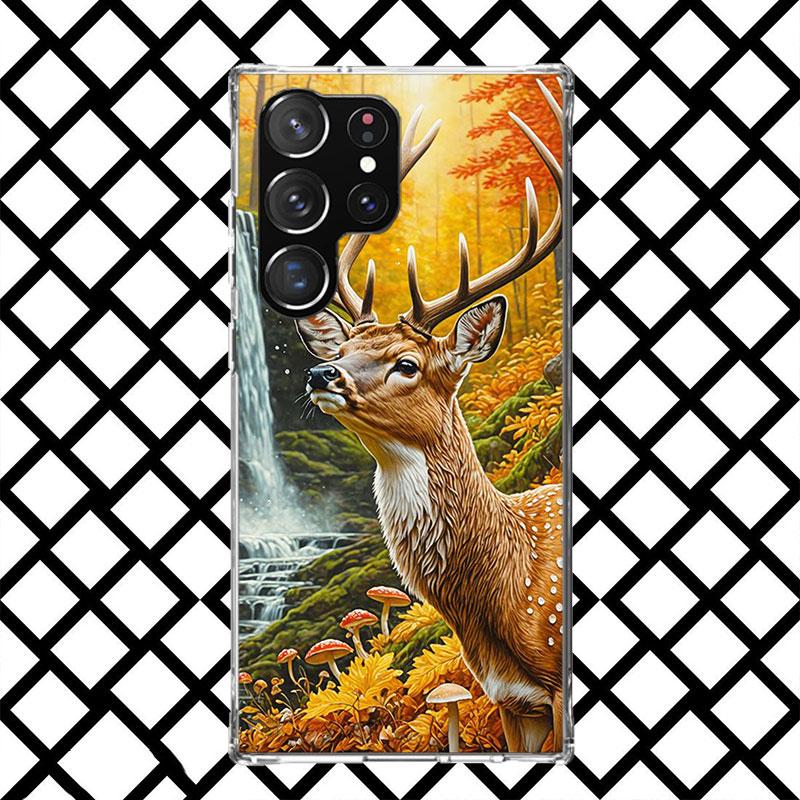 

Камуфляжный чехол для телефона Охота на оленей для Samsung Galaxy S26 S25 Edge S24 S23 Ultra S22 Plus S21 FE S20 + Мягкая крышка Принт Fundas Galaxy Samsung S21 Plus
