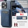 FIERRE SHANN 025 Style For iPhone 16 Pro Max Case Leather+TPU Detachable Card Slots Phone Cover