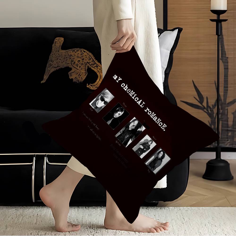 My Chemical Romance Band Pillowcase toon Gift Cushion Cover Bedroom Home Sofa Chair Seat Decor pillow case