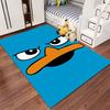 Cartoon Duck Face Graphic Carpet suitable as a non-slip mat for the living room or bedroom sofa