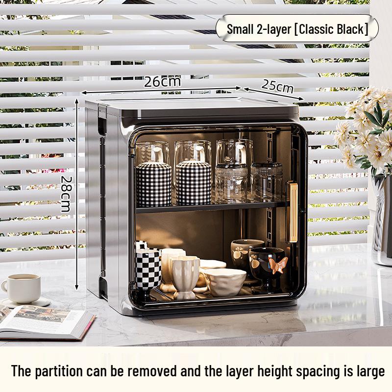 Dustproof Tea & Coffee Cup Storage Organizer – Desktop Holder & Draining Box for Cups & Mugs