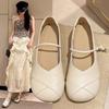 Internet Celebrity Retro Style Standing for a Long Time Is Not Tired of Mary Jane Shoes Korean Fried Street High Value Small Leather Shoes