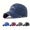 Unisex Snapback Cap Bergstickerei Baumwoll-Baseballkappe Sonnenschutz Trucker-Hut Für Outdoor Camping Wandern Angeln