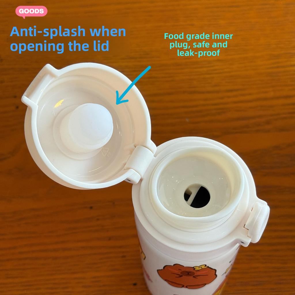 Thermos Cup Bouncing Cup Convenient Labubu304 Stainless Steel Pea Cup