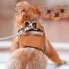 1 Set Pet Squirrel Harness with Leash Adjustable &  Harness Leash Set for Small Animals Outdoor Training Walking