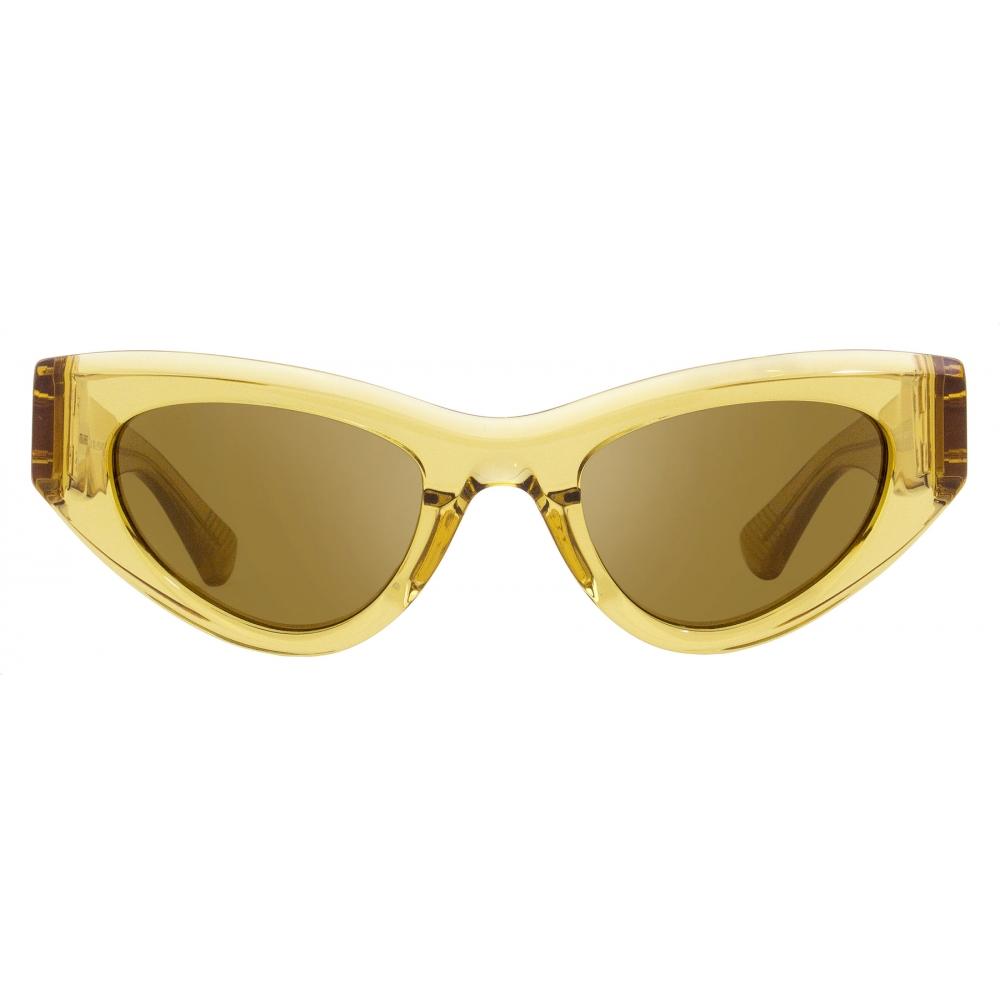 Bottega Veneta Women S Cat Eye SunglaSSeS bv1142S 003 tranSparent Brown 49mm 003