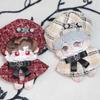 Niannyyhouse 10cm Plüschkleidungsset mit Poncho, Hut und Schal zum Anziehen für Baumwollpuppen (Weiß)