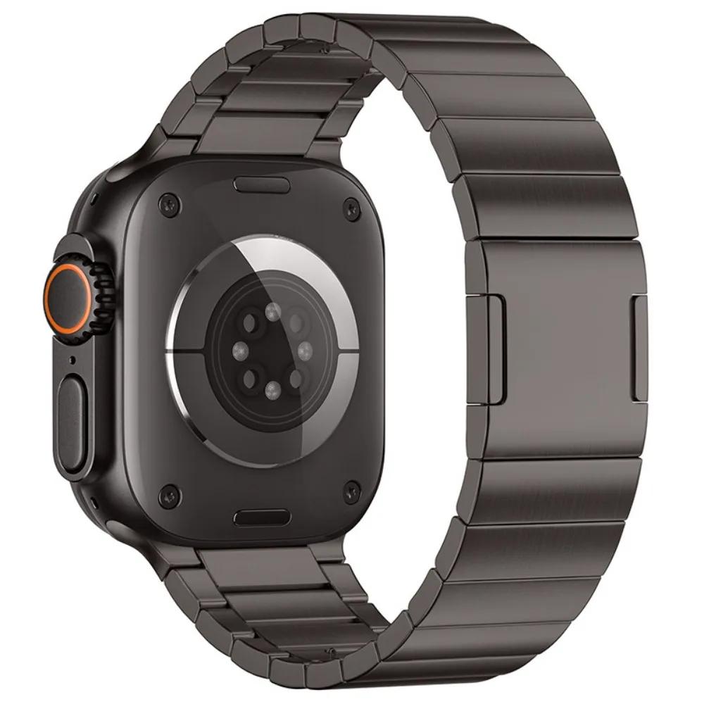 Metal Magnetic Clasp Strap for Apple Watch Band 49mm 46mm 45mm 44mm 42mm Quick-release Wristband iWatch Ultra 10 9 8 7 6 5 SE 3