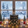CHRISTMAS TIN BOX 2 PCS FOR COOKIES, GINGERBREAD, SWEETS, RODS 20 Cm