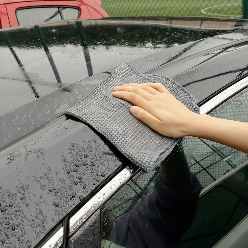 Ručník na mytí auta Vaflová vazba Čisticí ručník Péče o okna auta Mikrovlákno Leštění voskem Detailingový ručník Vazba Absorpční ručník