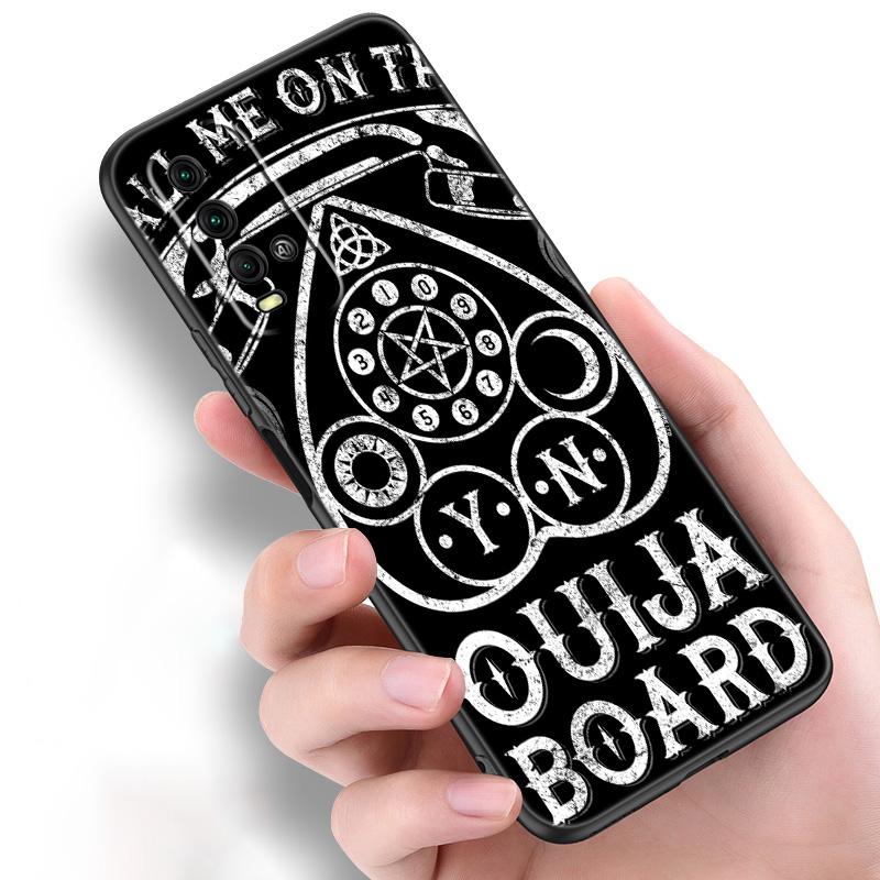 Witches moon Tarot Witch Ouija Silicone Phone Case For Xiaomi Redmi Note 11 10 9 8 Pro 11T 10T 10S 9S 8T 9 9A 9C 9T Black Cover