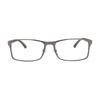 Gucci Logo Rectangular Optical Frame Unisex Couple Style Ruthenium Green