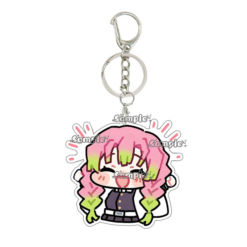 Cartoon Tsuyuri Kanawo Shinobu Excitement Fashion Anime Characters Acrylic Keychain Decor Charm Ornaments Car Key Ring Gifts Toy