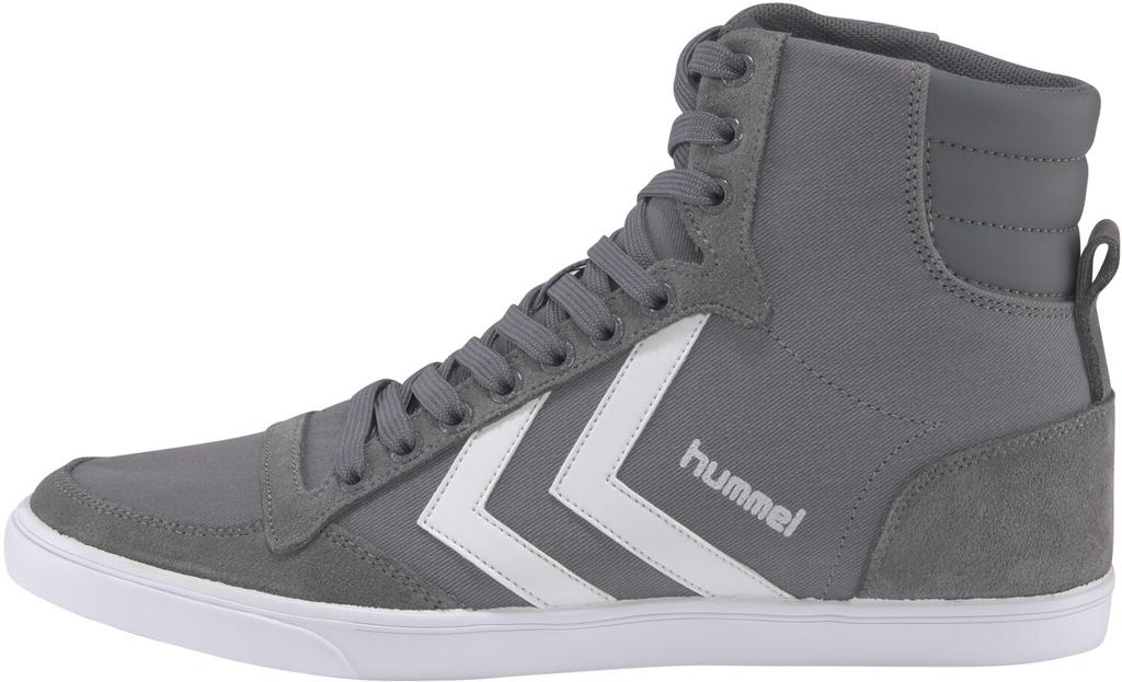 Кроссовки Hummel Slimmer Stadil High Canvas серые/белые
