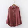 Dámská košile Podzimní Vintage Košile s dlouhým rukávem Módní Temperament Tenký top