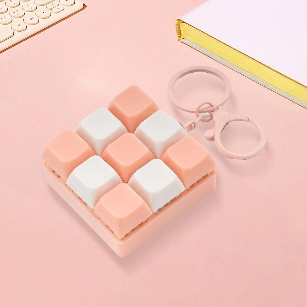 Anti Stress Finger 9 Keyboard Key Toy Fidget Decompression Creative Bag Pendant  Boys Girls