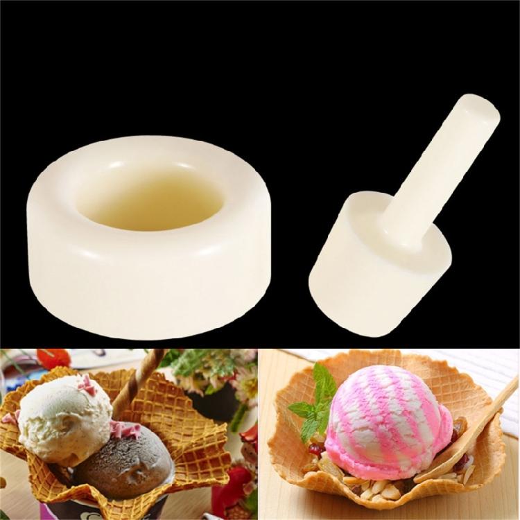 Quick Homemades Dessert Mold For Ice Cream Cone And Waffles Easy Shaping Tool With Wooden Plastic Designs