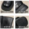 Fashion temperament brown thin British style platform Martin boots women's 2025 new autumn small thick heel short boots