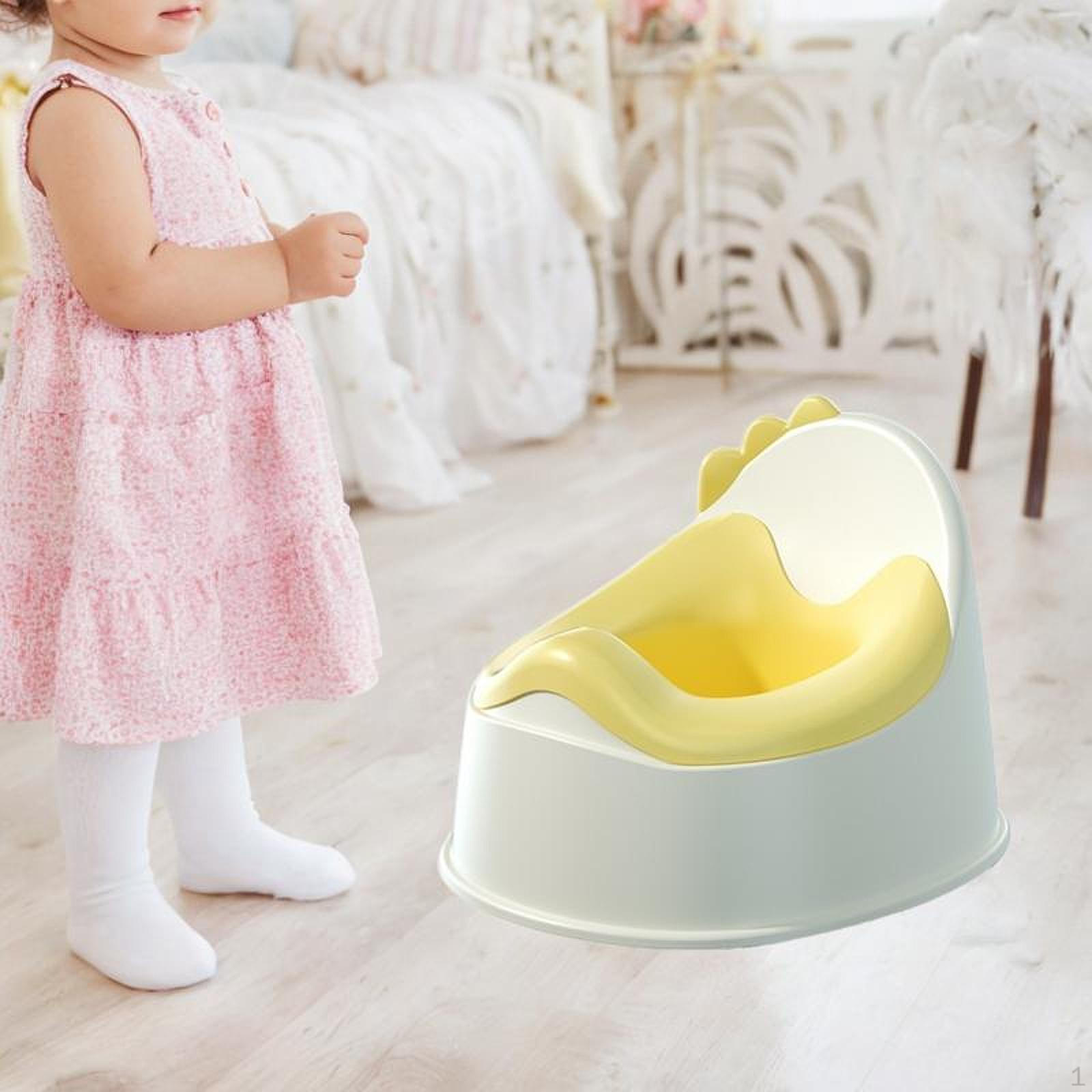 

Детский горшок-стульчик для дома с барьером жёлтый