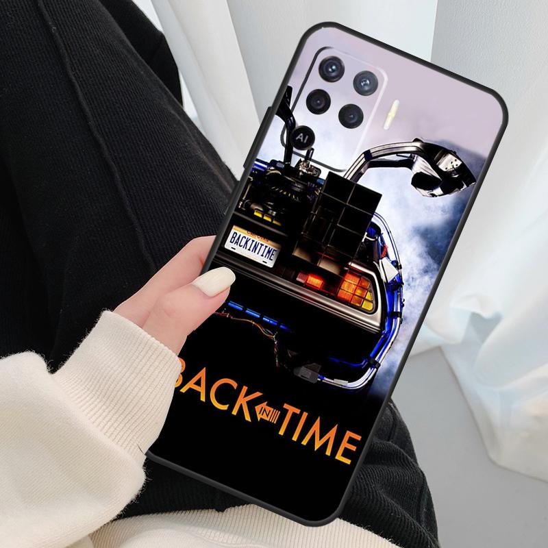 Back To The Future Time Machine Case For OPPO A54 A74 A94 A83 A91 A93 A5 A9 A31 A53 2020 A15 A52 A72 Find X5 X3 Pro Cover