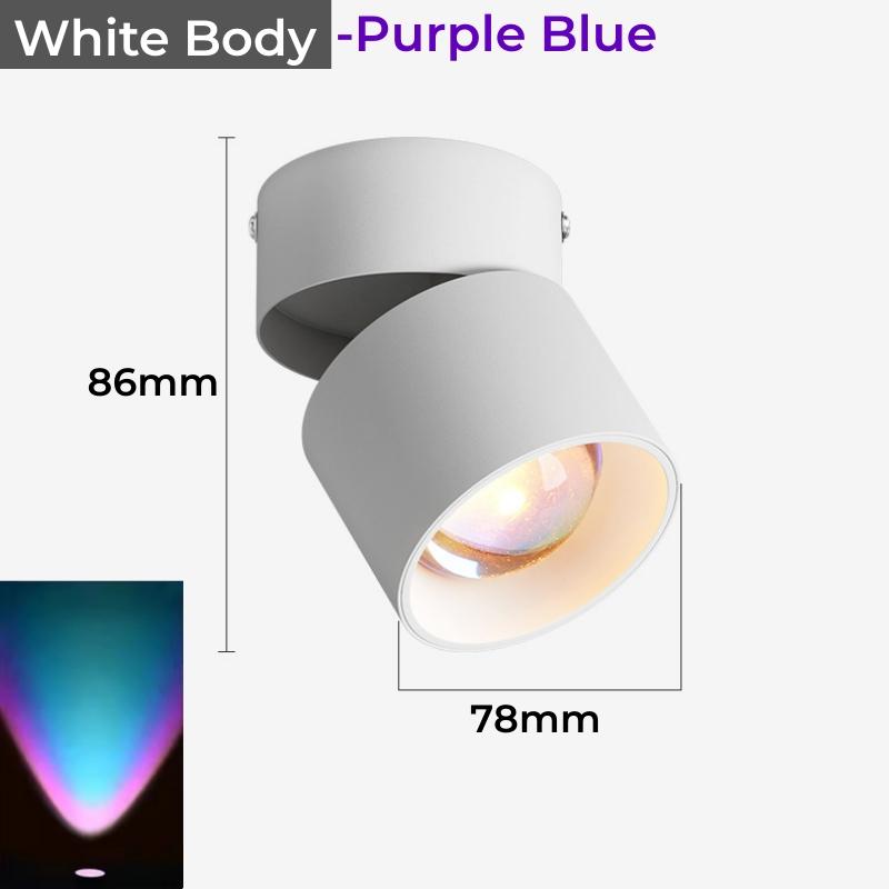 Rainbow Sunset LED Ceiling Downlight Foldable Projector Suface Mounted/Recessed Mood Atmosphere Bedroom Home Decor Spot Lighting