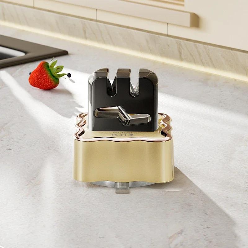 

Точилка с присоской Dopamine, бытовая, быстрая, ножницы, кухонный нож, точилка из вольфрамовой стали, керамическая точилка для кухни 1PCS