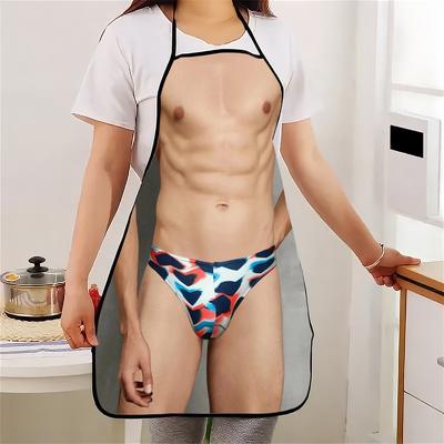1pc Colorful Printed Men's Briefs Pattern Apron - Fashion Design, Polyester, Perfect Fun for Home, Kitchen, Baking, and Work, Fu