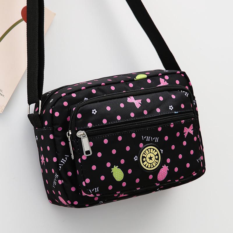 Floral Oxford Cloth Crossbody Bag for Women - Versatile Canvas Bag for Moms and Seniors