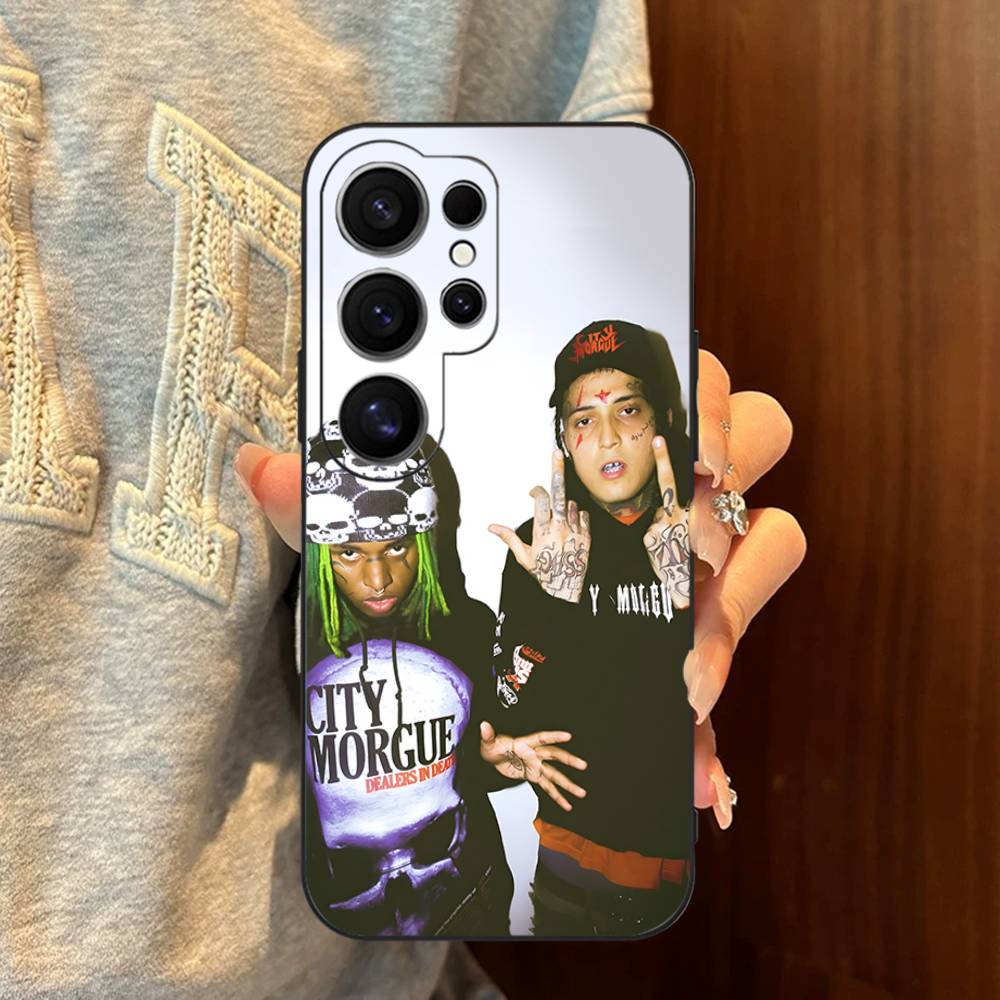 C-City M-Morgue Zillakami Phone Case For Samsung S 24 Fe 25 Ultra Plus 20 Lite 21 30 22 23 24 22 Ultra 5G Fundas