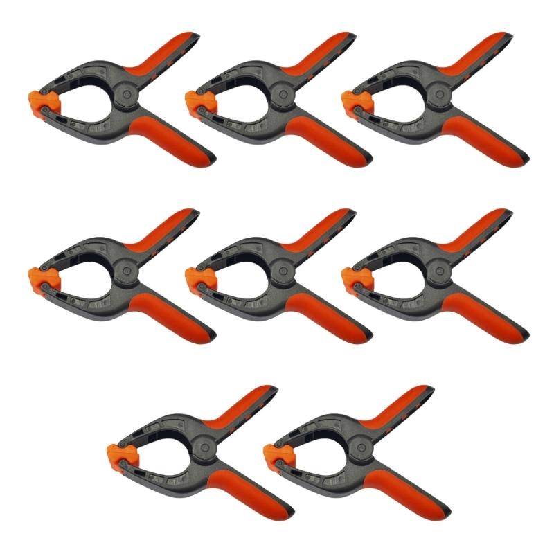 

8Pcs 4inch Woodworking Fastening Tool Spring Clamps Photo Studio Background & Green Screen Fixed Clip for Model Making 1