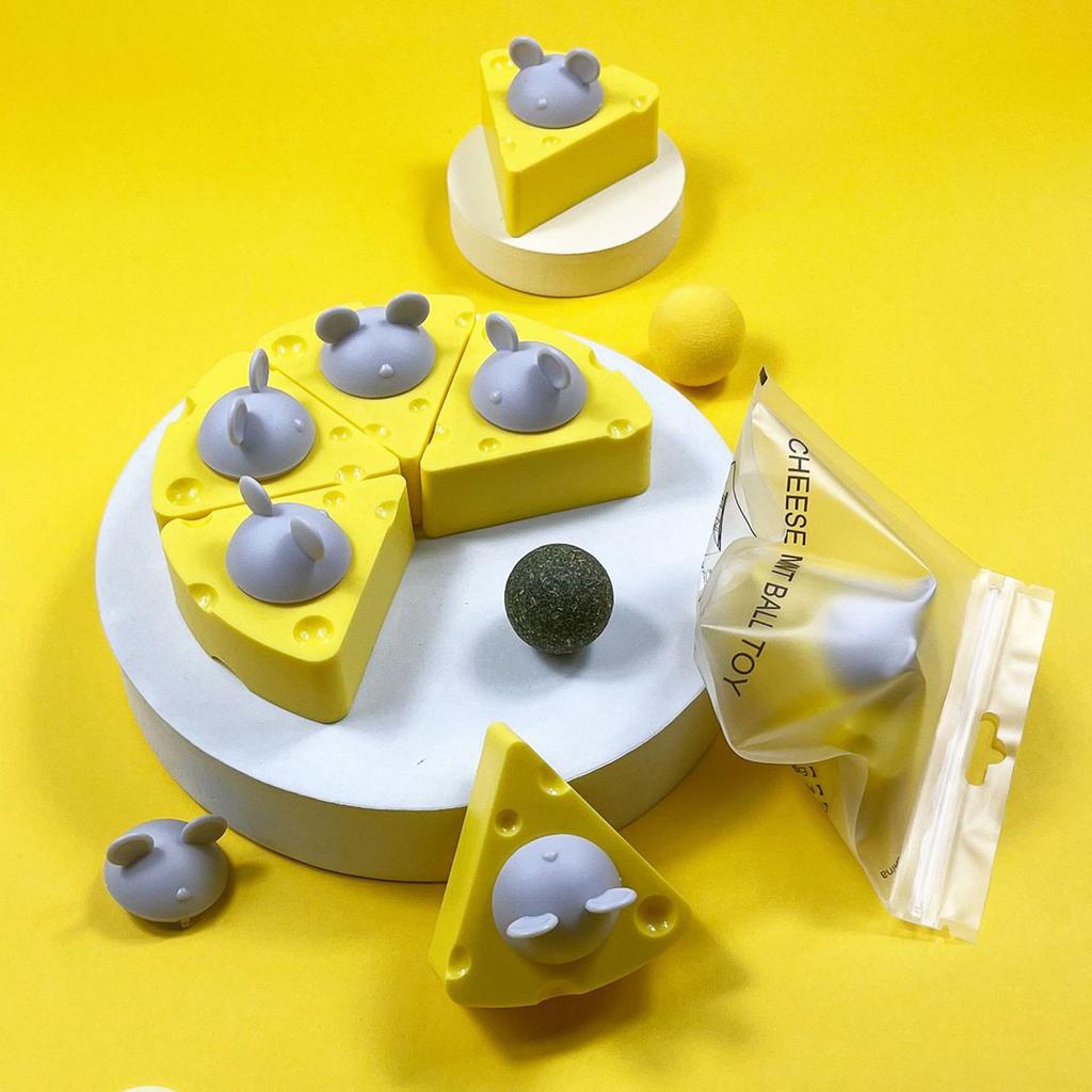 Cat Natural Catmint Ball Toy Stick On Wall Treat Healthy Natural Removes Hair Ball To Promote Digestion Cat Snack