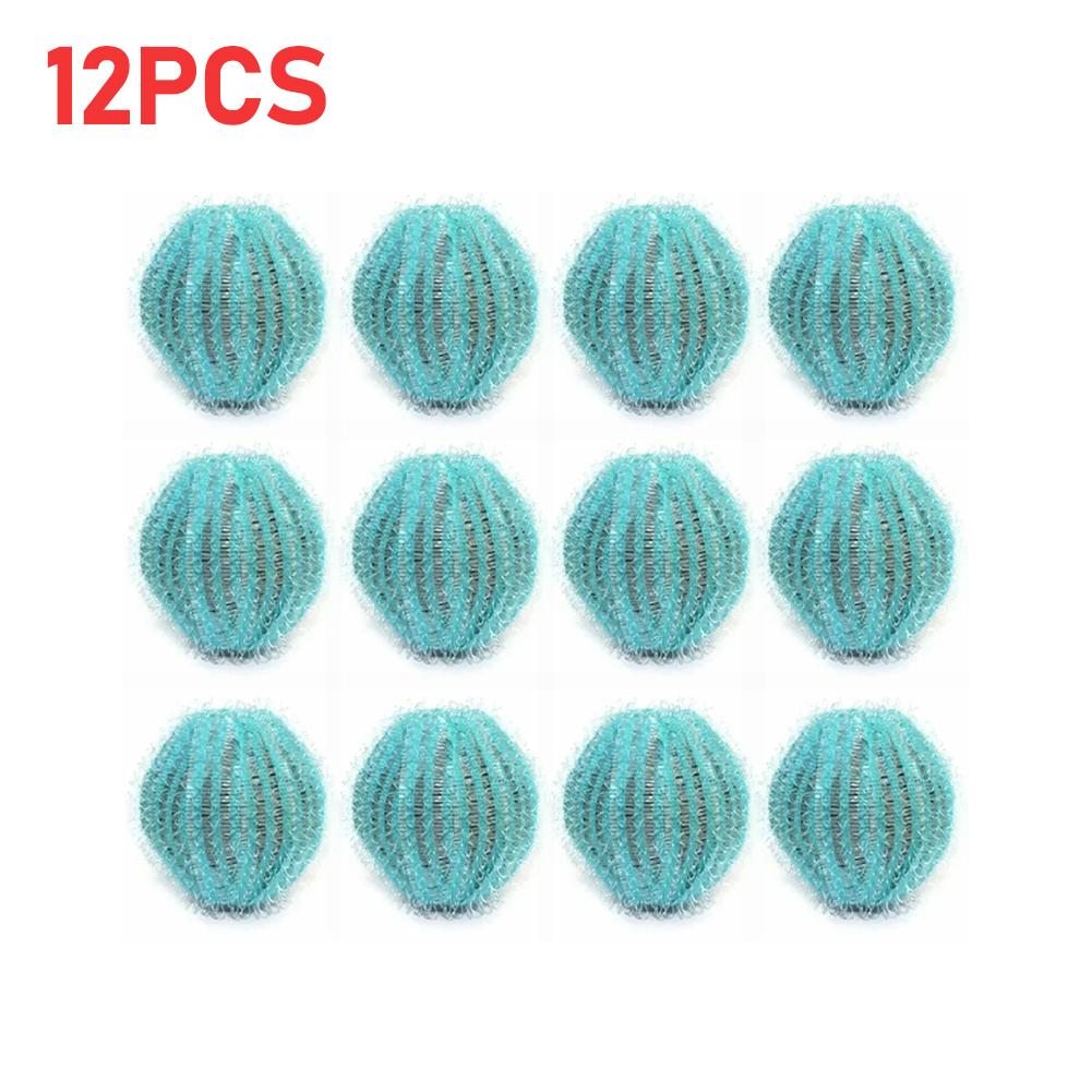 

12-36 шт. Фильтр для волос стиральной машины Плавающие шарики для стирки Удалитель шерсти домашних животных для стирки Удаление ворса Многоразовый шарик для стирки
