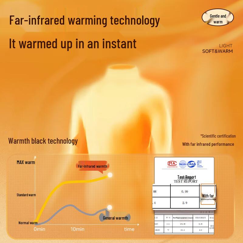 MINISO Men's Half-Zip Double-Sided Fleece Base Layer T-Shirt